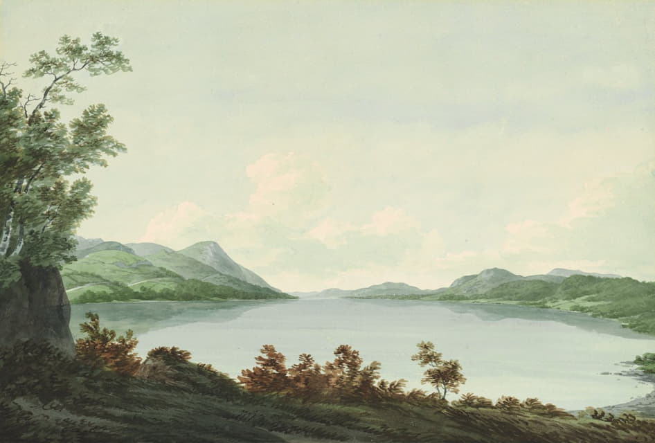 John Warwick Smith - Lake Windermere from Rawlinson’s Nab, looking down the lake