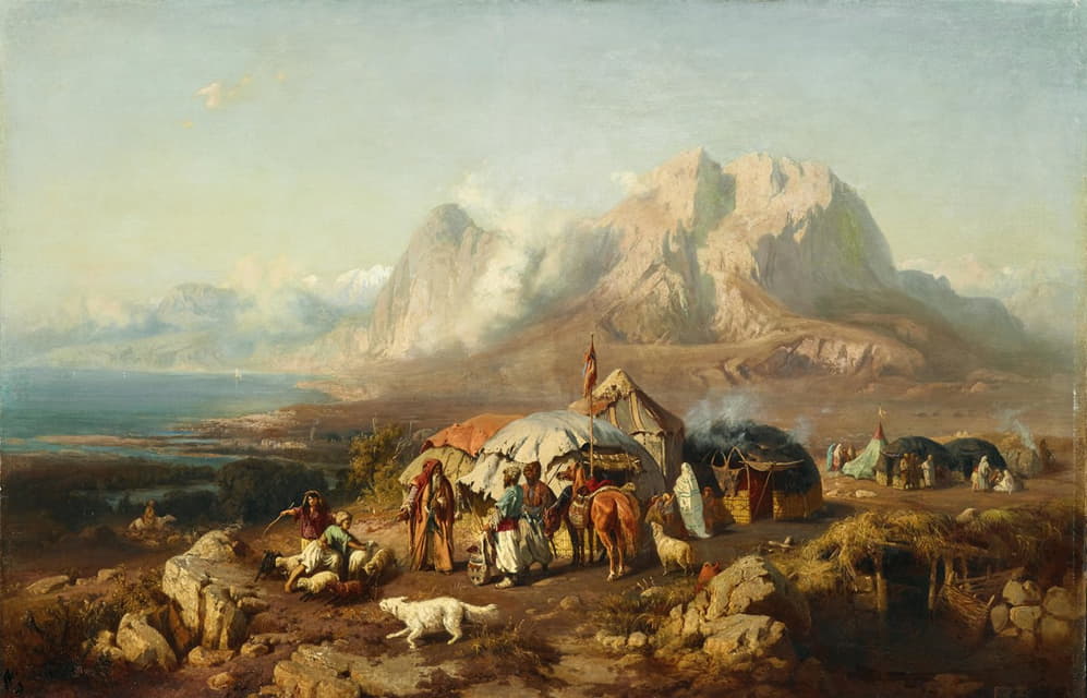 Paul von Franken - A Camp in the Caucasus
