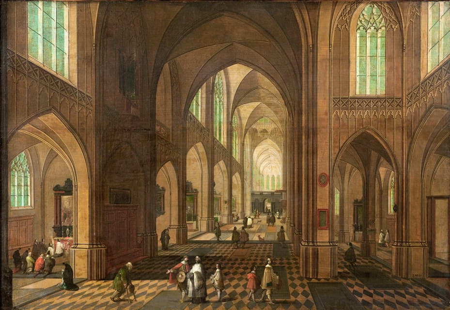 Pieter Neeffs the Elder - Church interior