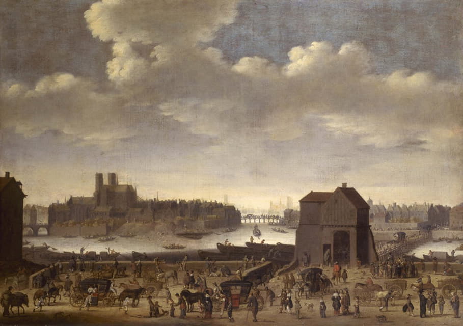 图尔内尔码头和桥，约1646年