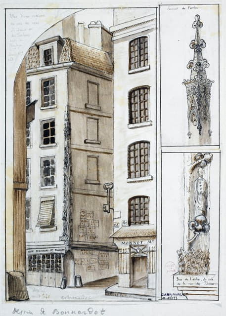 Alfred Bonnardot - Angle des rues Saint-Denis et des Prêcheurs