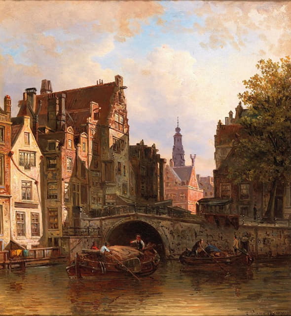 Elias Pieter van Bommel - Scene in Amsterdam