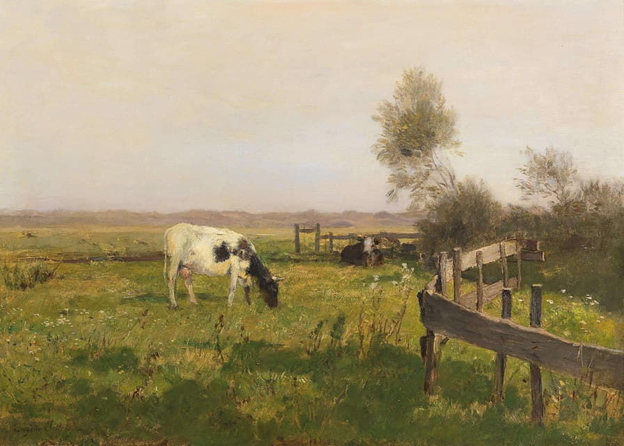 Eugen Jettel - Kühe auf der Weide