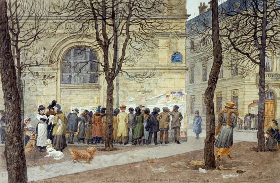Félix Brard - Place de Montrouge, 14ème arrondissement de Paris, 25-29 Janvier 1918