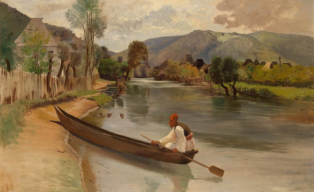Franz Leo Ruben - Am Flussufer
