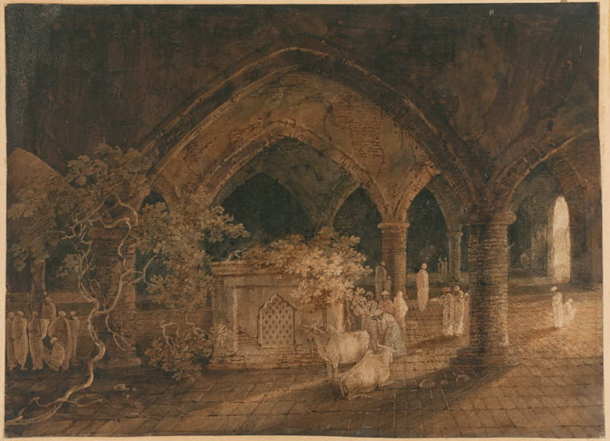 George Chinnery - An Indian Tomb
