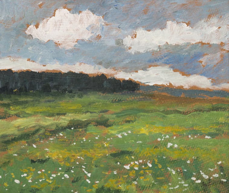 Gustav Macoun - Study of a Landscape