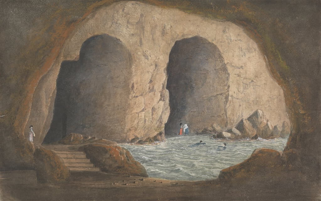 Isaac Weld - View of the Caves of Syrini – Sorrento-Bay of Naples