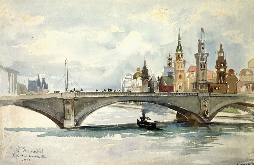 Laure Brouardel - Exposition de 1900, le pont de l’Alma
