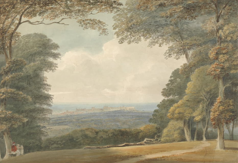 Samuel Davis - Distant View of Windsor Castle