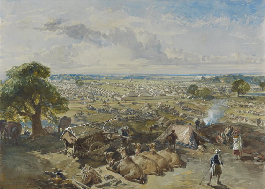 1860年2月1日，贾兰达尔总督和总司令营地