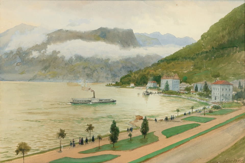 Albert Nikolaevich Benois - Der Luganer See