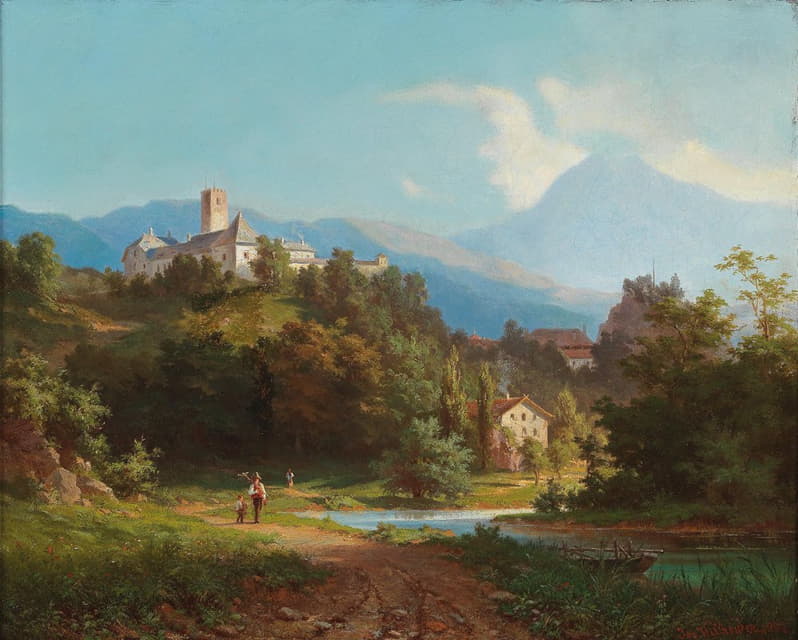 Josef Willroider - Ansicht einer Burg