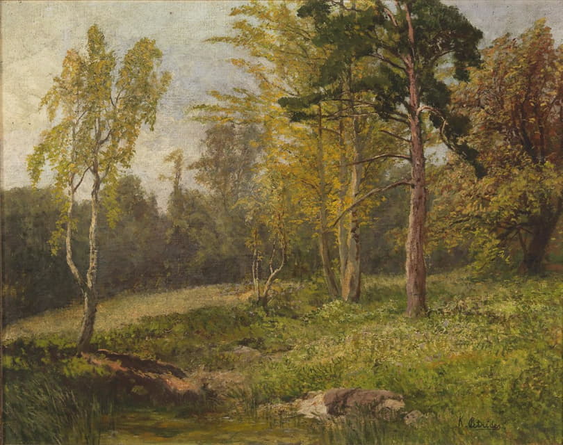 Konrad Petrides - Waldlandschaft