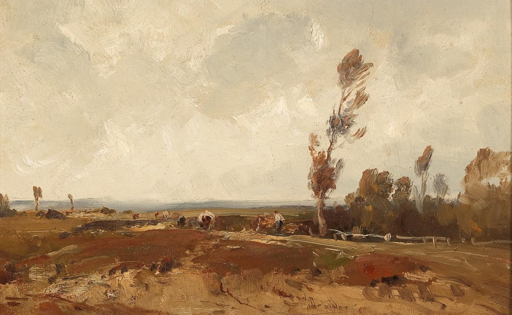 Ludwig Willroider - Working in the Fields in Autumn