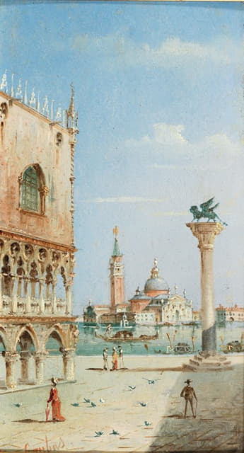 Marco Grubacs - Venedig, Blick auf San Giorgio Maggiore vom Markusplatz aus