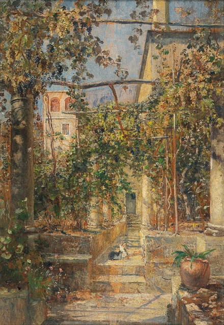 Marie Egner - Klosterhof in Capri