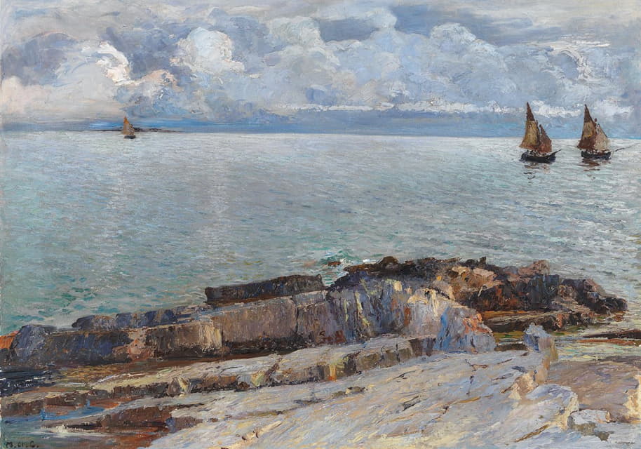 Menci Clement Crnčić - On the coast by Vinodolski