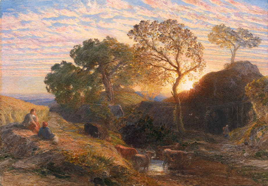 Samuel Palmer - Sunset