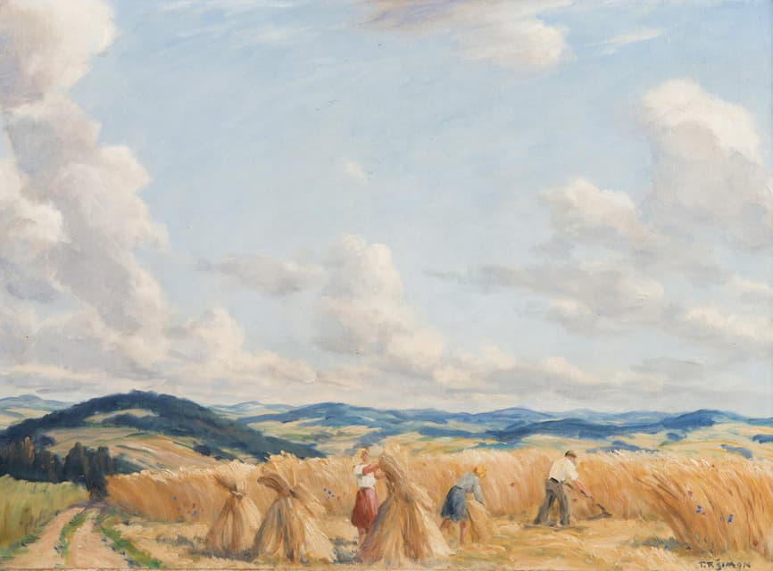 Tavík František Šimon - Harvest in the Czech-Moravian Highlands