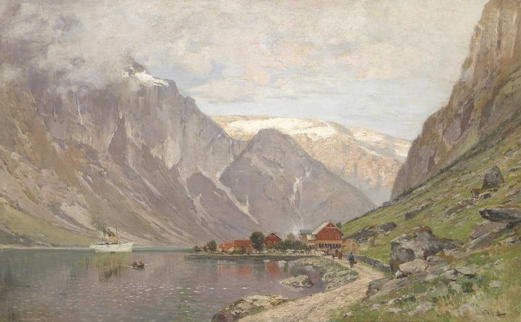 Walter Moras - Große Fjordlandschaft