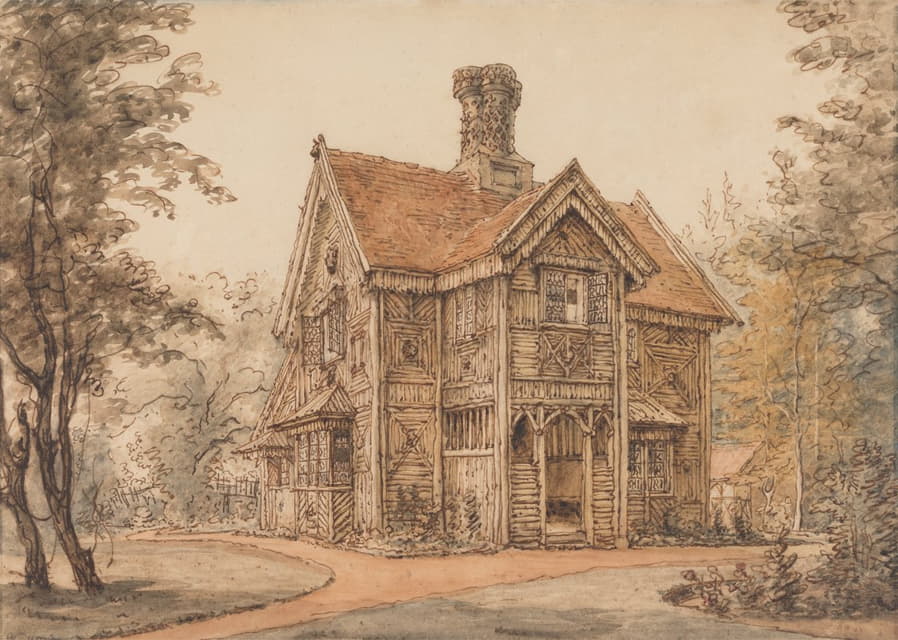 William Henry Hunt - A Lodge at Cassiobury