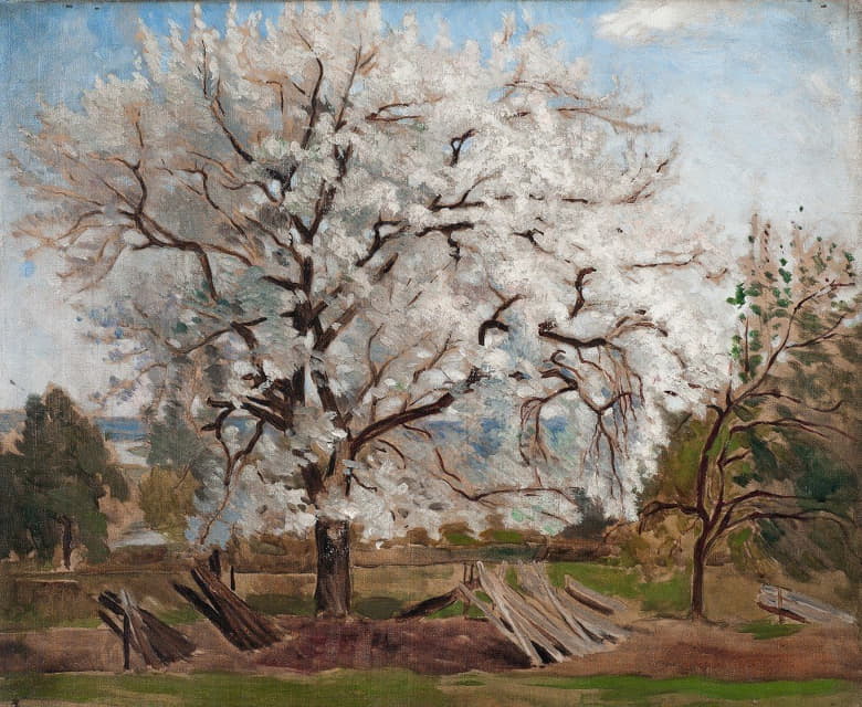 Carl Fredrik Hill - Apple Tree in Blossom