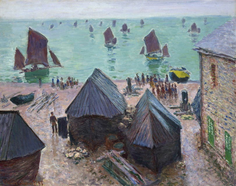 Claude Monet - The Departure of the Boats, Étretat