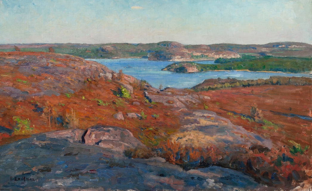 Elias Erdtman - Landscape. Fjärås, Halland