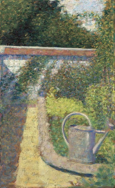 Georges Seurat - The Watering Can – Garden at Le Raincy