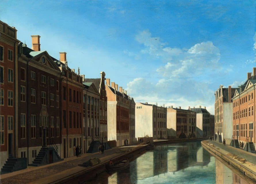 Gerrit Berckheyde - View of the Golden Bend in the Herengracht