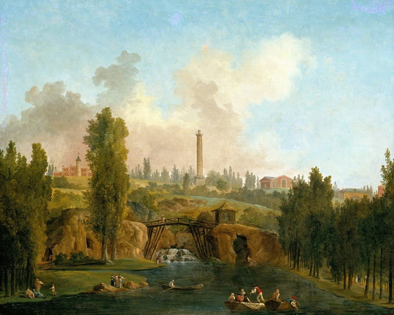 Hubert Robert - View of the Park of Méréville