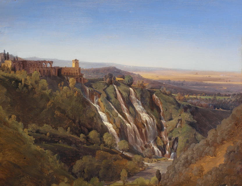 Joseph Magnus Stäck - Landscape Near Tivoli. Study