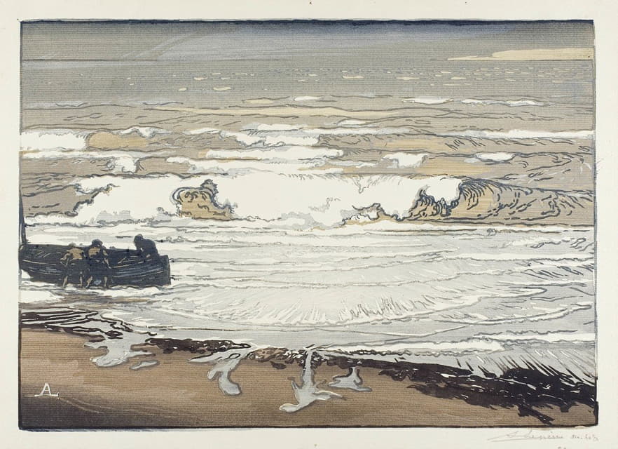 Auguste Louis Lepère - Breaking Waves, September Tide