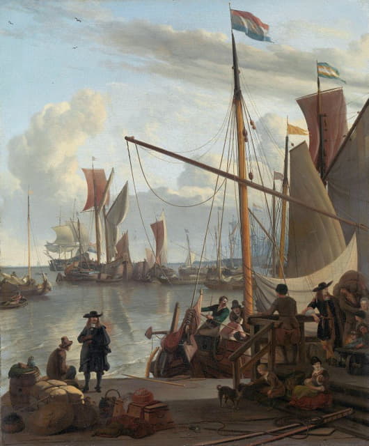 从摩塞尔斯泰格（贻贝码头）看阿姆斯特丹的海景