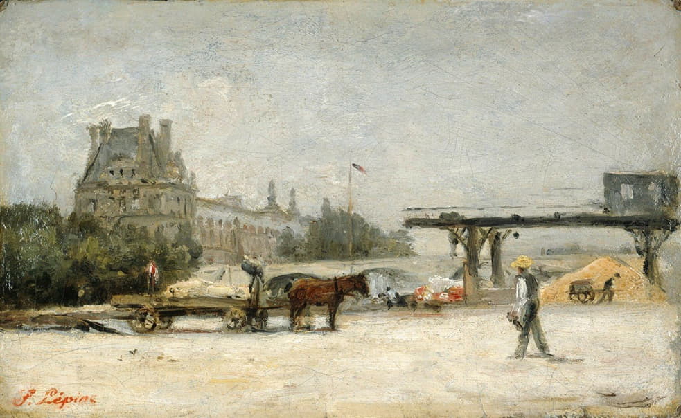 Stanislas Lépine - View of the Louvre