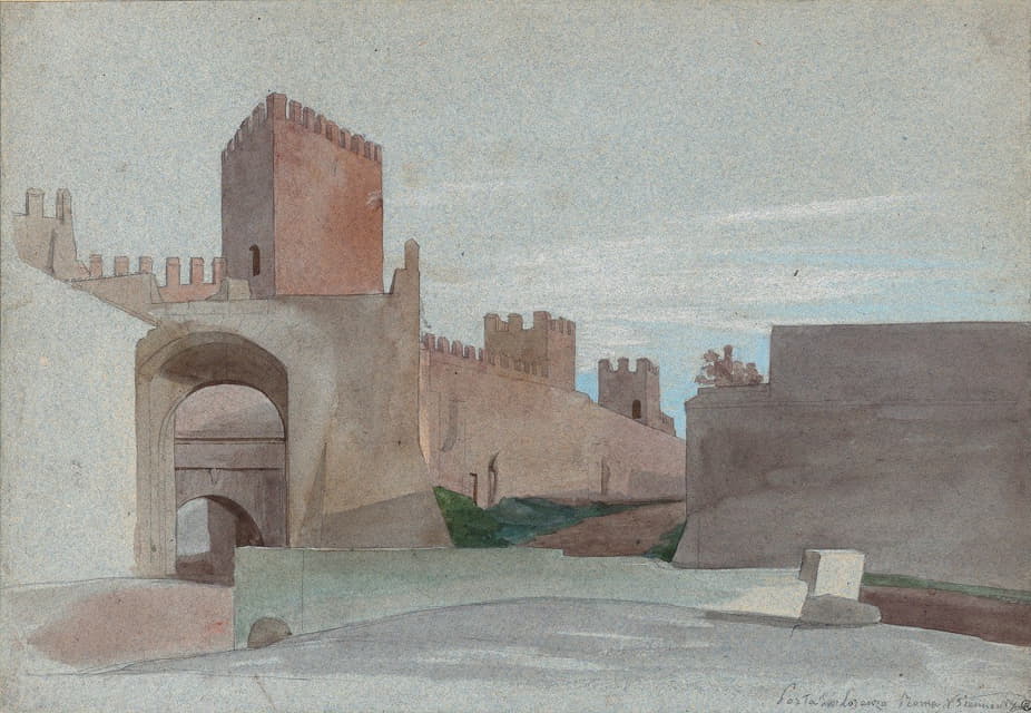 Victor-François-Eloi Biennourry - Porta San Lorenzo, Rome