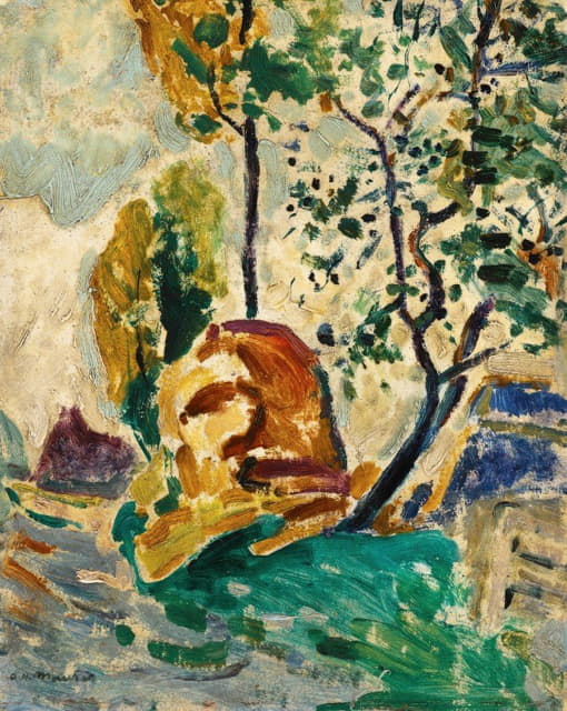 Alfred Henry Maurer - Tree And Rock