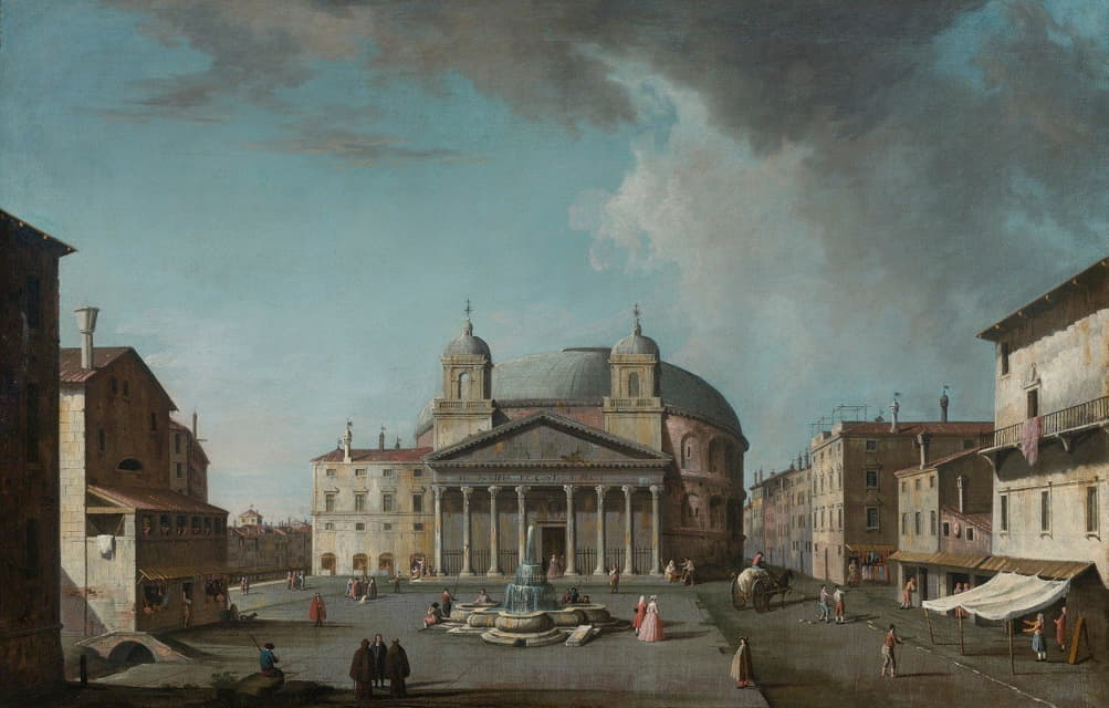 Jacopo Fabris - View Of The Pantheon, Rome