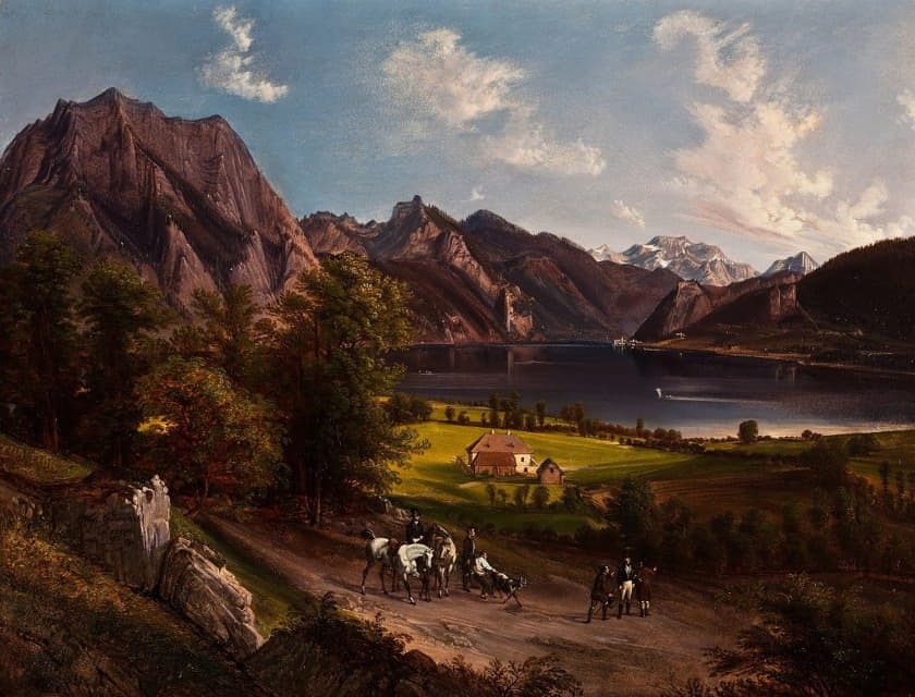 Jan Nepomucen Glowacki - Tyrolean (Or Bavarian) Landscape