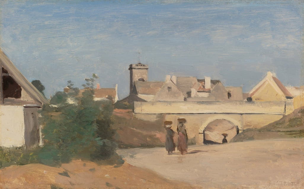 Jean-Baptiste-Camille Corot - Un Faubourg De Ville