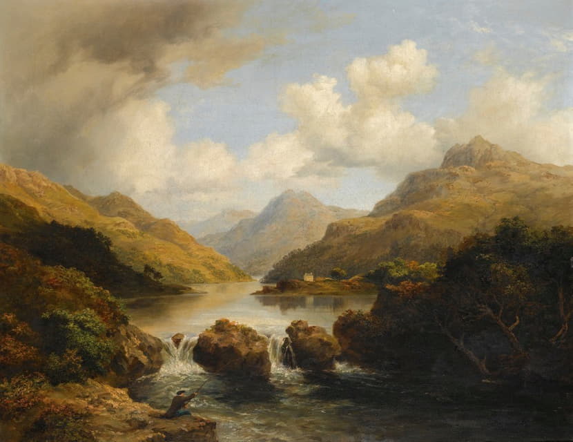 Mcneil Macleay - Fishermen By A Loch
