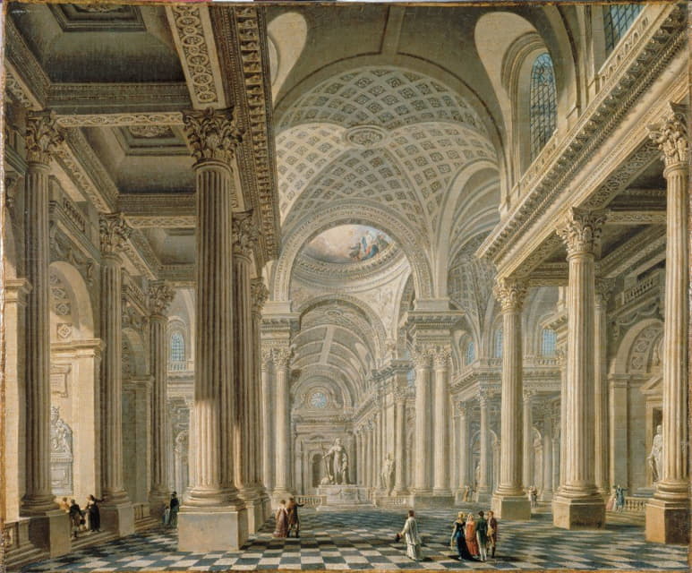 根据康坦特·德艾弗里的设计，马德兰教堂的内部