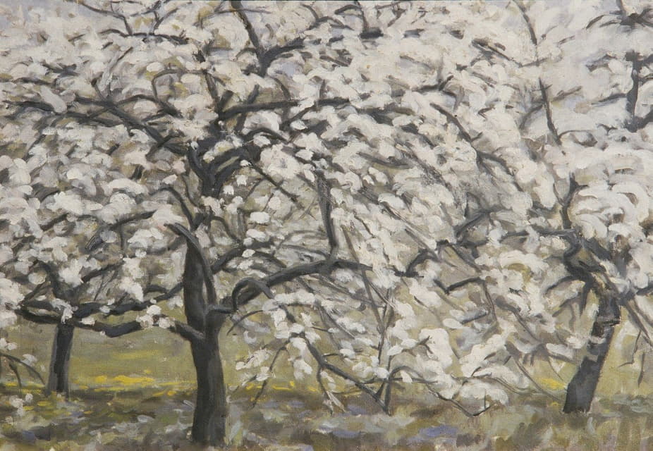 Walther Gamerith - Blühende Obstbäume