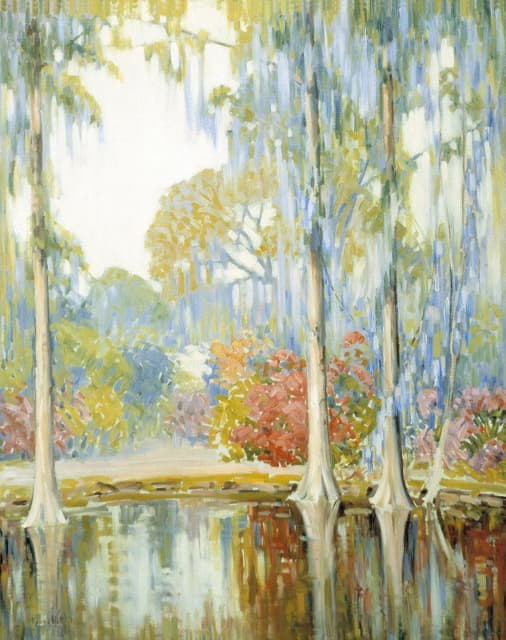 Alfred Hutty - Magnolia Gardens