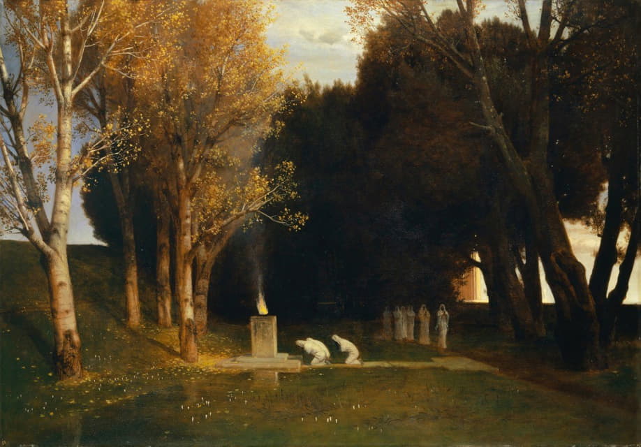 Arnold Böcklin - The Sacred Grove