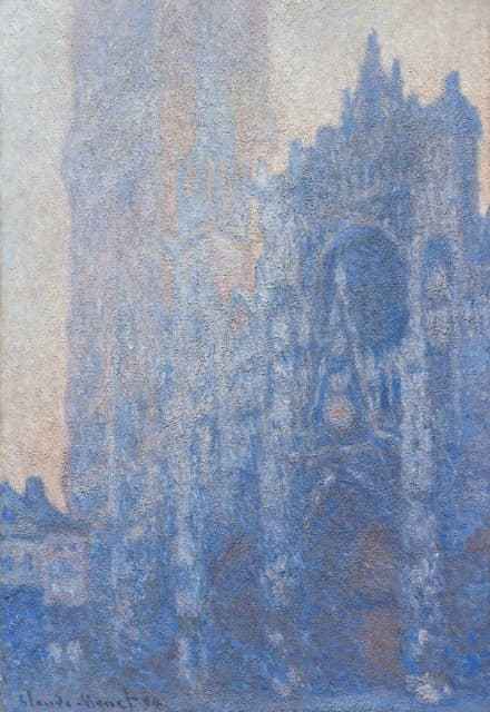 Claude Monet - Rouen Cathedral Façade and Tour d’Albane (Morning Effect)