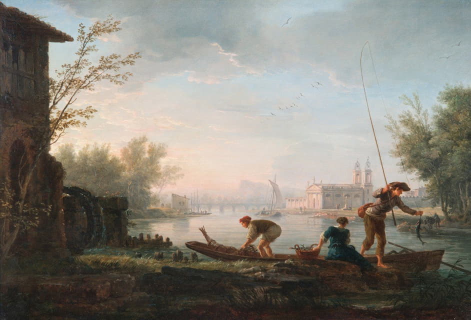 Claude-Joseph Vernet - The four times of day- Morning