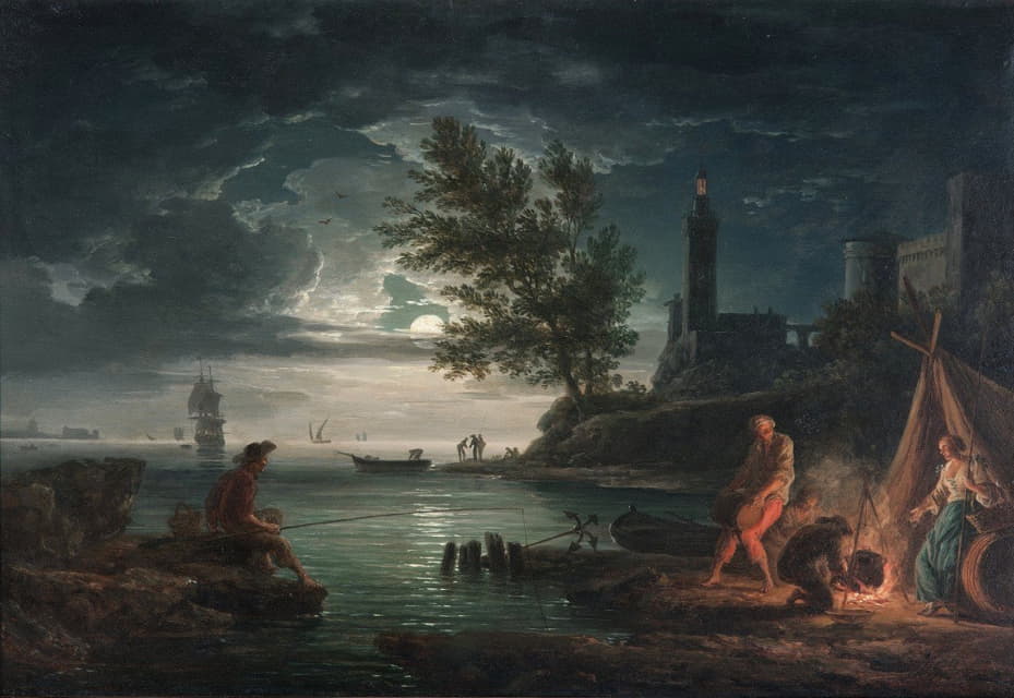 Claude-Joseph Vernet - The four times of day- Night