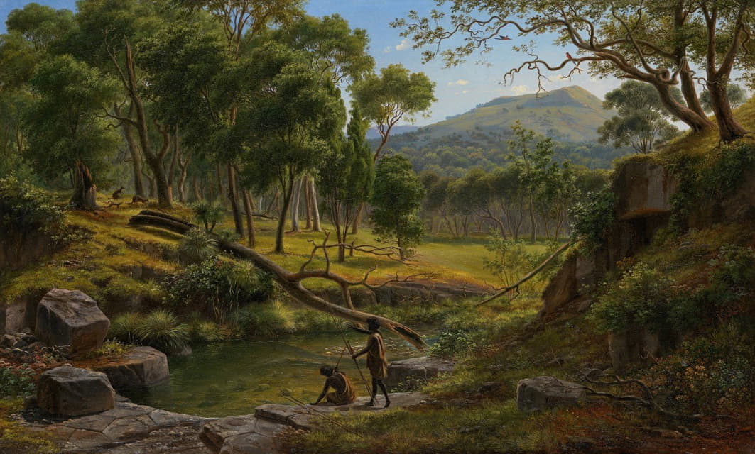 Eugène von Guérard - Warrenheip Hills near Ballarat